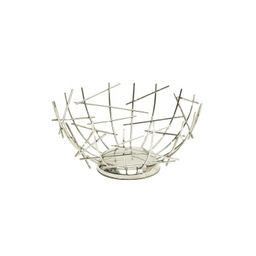 Creative Iron Fruit Bowl Countertop Storage Basket Fruit Vegetables Storage Basket For Livingroom Countertop